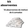 Imagem de kit absorvente de melton para fralda ecológica