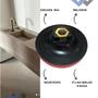 Imagem de Kit Acabamento Porcelanato Mármore Granito 45 graus com 01 lixa diamantada 100mm Grão 400 + prato com tiras autocolantes 100mm
