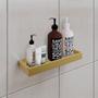 Imagem de Kit Acessórios Banheiro Completo 6 Peças Inox Lavabo Premium - Dourado - Lojas RPM