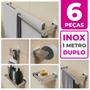 Imagem de Kit Acessórios Banheiro Lavabo 6 Peças Aço Inox 304 Q6H