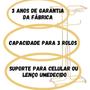 Imagem de Kit Acessorios Banheiro Lavabo Dourado Cesto de Lixo Premium Luxo Gold Lixeira Papeleira Porta Toalha De Rosto Bancada Conjunto Presente