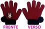 Imagem de Kit Acessórios Inverno Infantil Menina Personagem Minnie Mouse - Rosa E Vermelho - Disney : Touca Gorro + Luvas