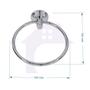 Imagem de Kit Acessórios Para Banheiro Aço Inox 5 Peças Junior Cod02