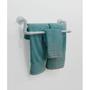Imagem de Kit Acessórios para Banheiro Conjunto 3 peças Porta Toalhas Papel Cabideiro - Branco Laca