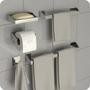 Imagem de Kit Acessórios Para Banheiro Inox 5 Peças Master Slim Df