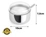 Imagem de Kit Açucareiro Inox Com Tampa E Bandeja Pop Inox Retangular Café Chá Mesa Posta