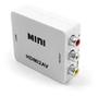 Imagem de Kit Adaptador Conversor Hdmi P/ 3 Rca Audio + Cabo Rca X Rca NF