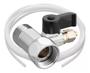 Imagem de Kit Adaptador Válvula 1/2 P/ 1/4 Com Registro E Mang 5 Mts
