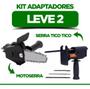 Imagem de Kit Adaptadores Motosserra Serra Tico Tico Furadeira - Snel