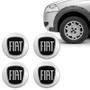 Imagem de Kit Adesivo De Calota Emblema Fiat Black Piano Resinado 48mm