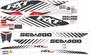 Imagem de Kit Adesivo Faixa Jet Ski Seadoo Rxt 300 2016 Preto E Branco