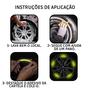 Imagem de Kit Adesivo Refletivo Tuning Personalização Roda Universal