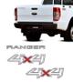 Imagem de Kit Adesivos 4x4 Ranger XL 2013 A 2016 Cinza e Emblema Tras.