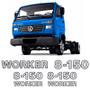 Imagem de Kit Adesivos 8-150 Worker Emblemas Caminhão Volkswagen