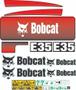 Imagem de Kit Adesivos Bobcat E35 (mini Escavadeira)