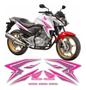 Imagem de Kit Adesivos Carenagem + Friso Roda Honda Cb 300r 2015 Rosa