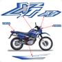 Imagem de Kit Adesivos Compativel Yamaha XT 600 2000/2002 Moto Azul