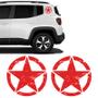 Imagem de Kit Adesivos Estrela Militar Jeep Renegade Lateral Corroído