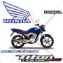 Imagem de Kit Adesivos Honda CG Titan 150 MIX ESD 2011/2013 Moto Azul