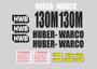 Imagem de Kit Adesivos Huber- Warco 130 M