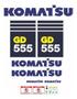 Imagem de Kit Adesivos Komatsu Gd555