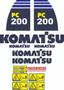 Imagem de Kit Adesivos - Komatsu Pc 200