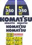 Imagem de Kit Adesivos - Komatsu Pc 350 Lc