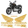 Imagem de Kit Adesivos Moto Honda Cb 300r Emblemas Resinados Tanque