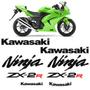 Imagem de Kit Adesivos Moto Kawasaki Ninja 250r Zx-2r 2010 2011 Preto