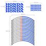 Imagem de Kit Adesivos Refletivos Roda Moto Honda CB 1000R Filete Azul