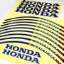 Imagem de Kit Adesivos Refletivos Roda Moto Honda CB 1000R Filete Azul