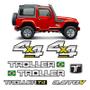 Imagem de Kit Adesivos Troller T4 2013 4x4 Diesel Emblemas Resinados