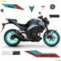 Imagem de Kit Adesivos Yamaha MT-03 2023/2024 Moto Cinza + Emblemas