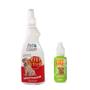 Imagem de Kit Adestrador Educador Sanitário para Cães Xixi Stop 500ml e Pipi Certo 30ml Pet Clean Cachorro Ajuda Manter Higiene