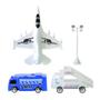 Imagem de Kit aeroporto avião art brink 2 veículos de serviço incluso