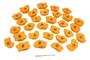 Imagem de Kit Agarras Escalada Infantil AlpiKids Amarelo (30 peças)
