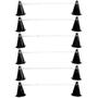 Imagem de Kit Agilidade Funcional 12 Cones Preto com Barreira