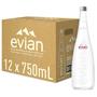 Imagem de Kit Água Mineral S/ Gás Francesa Evian Vidro 750Ml Com 12Un