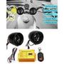 Imagem de Kit alarme anti-furto para moto bluetooth com caixa de som, controle remoto e mp3