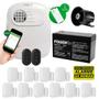 Imagem de Kit Alarme Intelbras Monitorado App Celular 10 Sensor S/ Fio