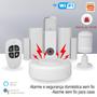 Imagem de Kit Alarme Inteligente Wifi Casa Sensor De Portas E Janelas