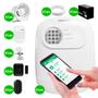 Imagem de Kit Alarme Residencial ANM 24 NET Intelbras com 1 sensor de presença IVP 2000 Sem Fio, 2 Sensores de portas e janelas XAS Smart Black, 2 Controles