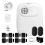 Imagem de Kit Alarme Residencial ANM 24 NET Intelbras com 1 sensor de presença IVP 2000 Sem Fio, 8 Sensores de portas e janelas XAS Smart Black, 2 Controles