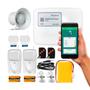 Imagem de Kit Alarme Residencial Wifi Compatec App iOS Android 4 Sensores Sem Fio