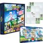 Imagem de Kit Álbum Pasta Fichário Pokémon GO com Box Equipe Sabedoria Treinadora Blanche e 20 Folhas 9 Bolsos