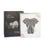 Imagem de Kit álbuns folhas preta 160 fotos elefante e preguiça 10x15