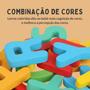 Imagem de Kit Alfabeto ABC Montessori Encaixe e Quebra Cabeça Regiões do Brasil Madeira