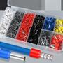 Imagem de Kit Alicate Crimpar Box Com 1200 Terminal Ilhós 0,25 A 10mm