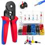Imagem de Kit Alicate Crimpar Box Com 1200 Terminal Ilhós 0,25 A 10mm