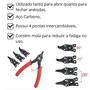 Imagem de Kit Alicate Para Aneis De Retenção 6" 4 Em 1 Com Mola - Idea